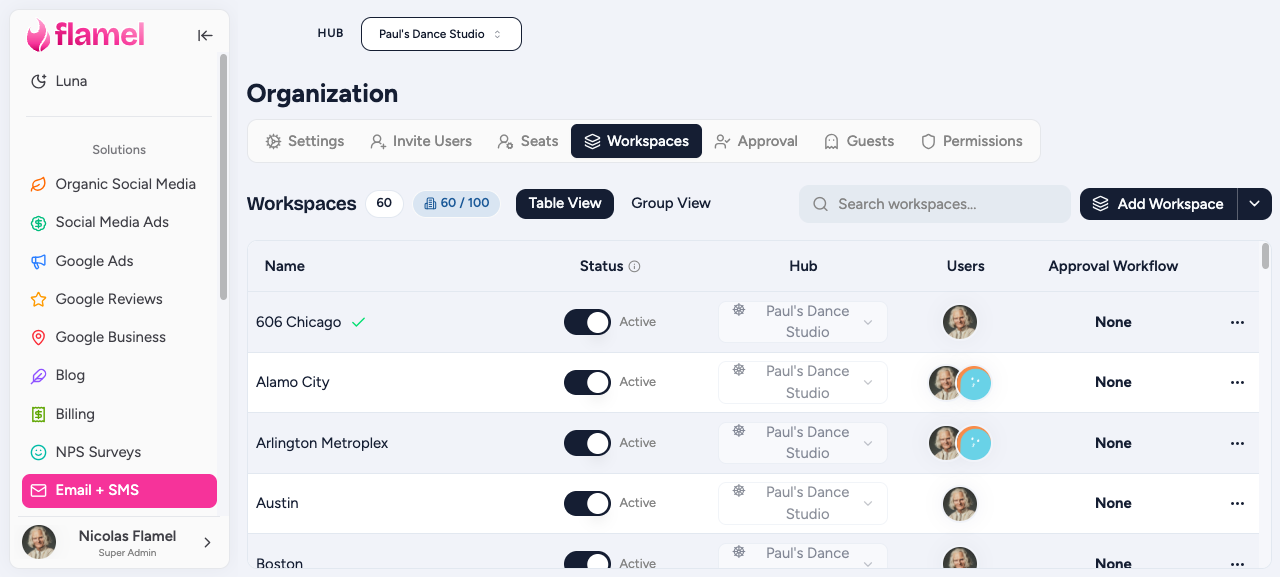 Email and SMS module