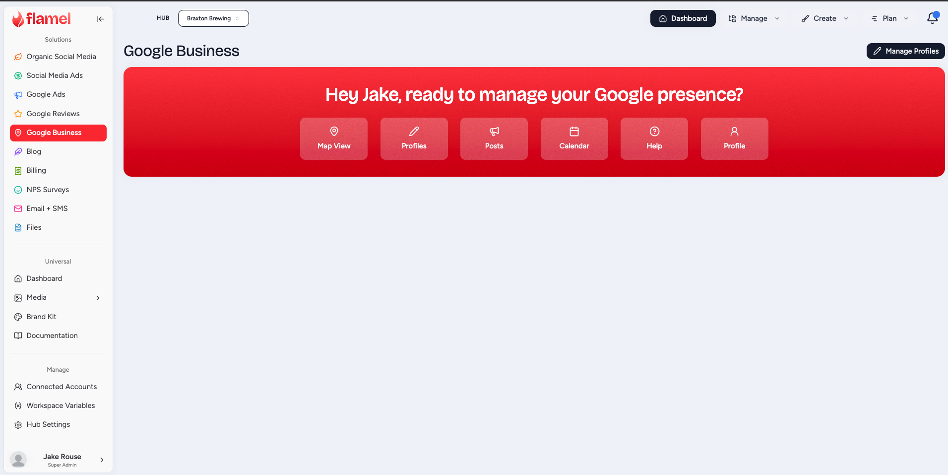 Google Business Profile listing details editor