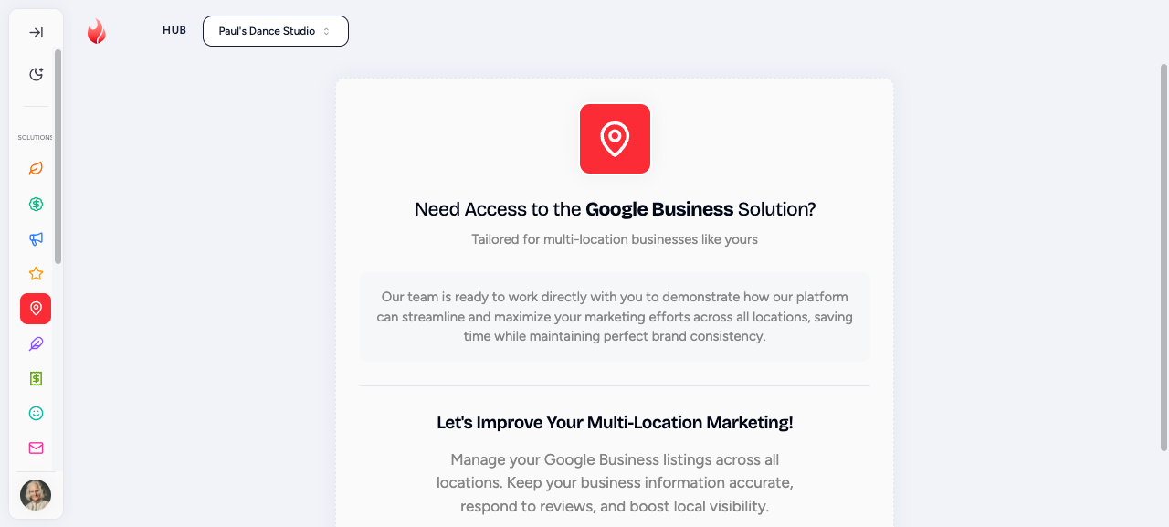 Google Business Profile location details editor