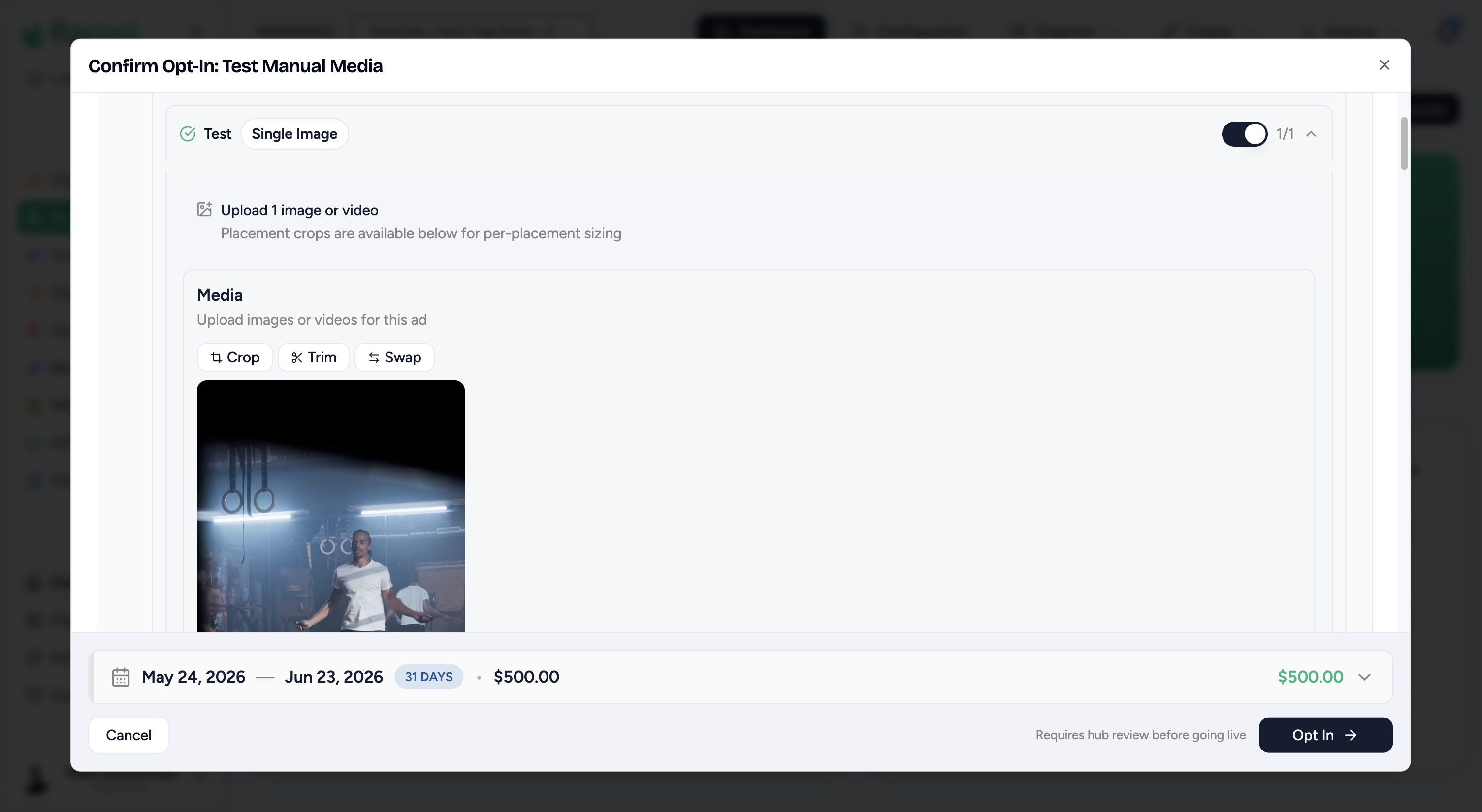Media edit actions